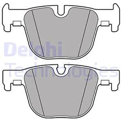 Image de DELPHI LP2494 Jeu de plaquettes frein non préparé pour indicateur d&#039;usure avec tôle anti bruit sans accessoires BMW: 3 Berline, Touring