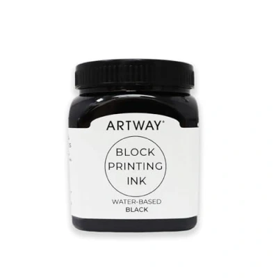 Image de Artway Encre d&#039;impression en Bloc de Première Qualité 250ml Noir Idéal pour l&#039;impression Relief, et Lino