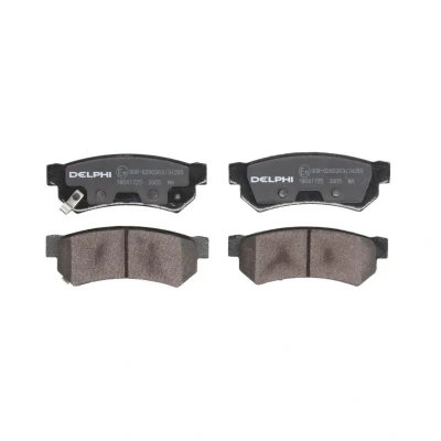 Image de DELPHI LP3305 Jeu de plaquettes frein avec indicateur d&#039;usure tôle anti bruit sans accessoires CHEVROLET: Spark
