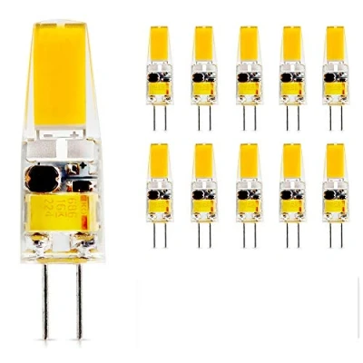 Image de Mengjay® Lot de 10 ampoules LED G4 AC DC 12 V SMD blanc chaud 2,5 W remplacement ampoule halogène 360 angle d&#039;éclairage Luz LAMPADA