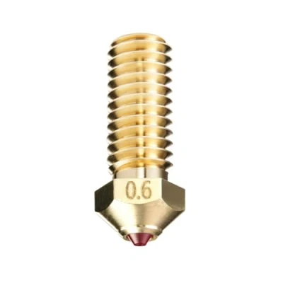 Image de DUROZZLE Ruby Tip Buse de 0,6 mm pour imprimante 3D QIDI X Max3 / Smart3 Plus3, trempée et résistante à l&#039;abrasion une fabrication additive précise (QIDI, mm)