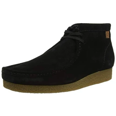 Image de Clarks Homme Shacre Boot Bottine Chukka, Daim Noir, 44 EU