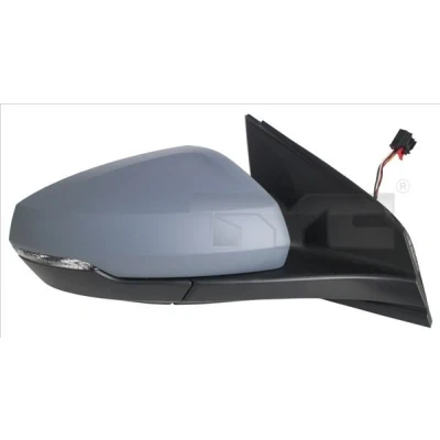 Image de Rétroviseur extérieur Tyc 337 0322 gauche avec couche d&#039;apprêt pour ajustage électrique des rétroviseurs, asphérique, chauffant, Rabattable