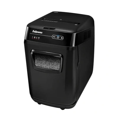 Image de Fellowes Destructeur de Document Automax 200M Coupe Croisée 200 Feuilles Idéal pour Un Environnement Professionnel Ou Usage Domestique