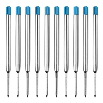 Image de Recharges de Stylo bille Multifonction, Recharge Standard Internationale, Mines rechange pour stylos à en métal format G2, Couleur d&#039;écriture Bleu, longueur 9.9 cm, 10 Pièces