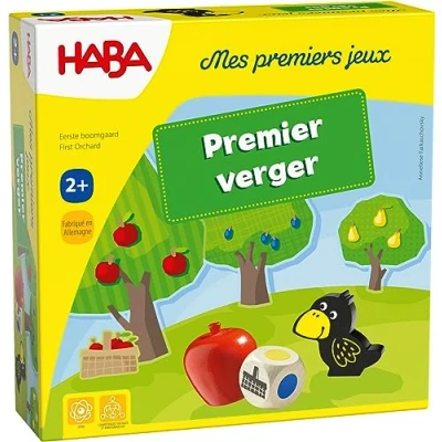 Image de HABA jeux, Mon premier verger Société pour Enfant Bois Educatif et Coopératif Développe l’Imagination la Motricité 1 à 4 joueurs 2 ans 3592, Multi, Taille Unique