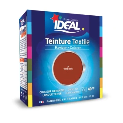 Image de Ideal Teinture Textile Liquide 75 ml Terre Cuite