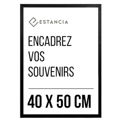 Image de Estancia Cadre Photo En Bois Noir 40x50 cm 40 x 50 50x40
