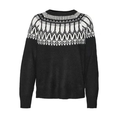 Image de Vero Moda Nordic GA REP BOO Pullover, Femme, Taille: Large, Black