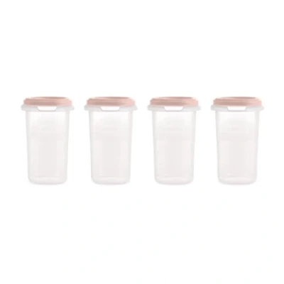 Image de Miniland Set 4 Hermisized Candy 330ml. Pack de hermétiques graduées (330ml), sûr, résistant et adapté au lave vaisselle, micro ondes congélateur. Collection Dolce.