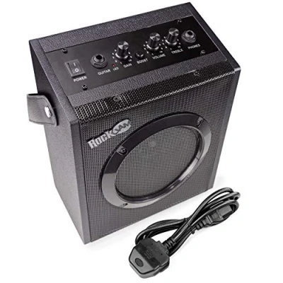 Image de Amplificateur de guitare électrique Rockjam 10 Watt avec sortie casque, EQ à trois bandes, Overdrive &amp; Gain