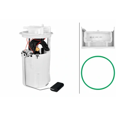 Image de HELLA 8TF 358 304 991 Unité d&#039;injection de carburant avec palpeur carburant, joints électrique Diesel FIAT: BRAVO 2, Stilo 3/5 portes