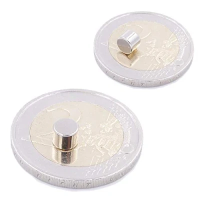 Image de Brudazon 75 Mini Aimants Disques 5x4mm N52 Niveau Le Plus Forte en néodyme Ultra Fortes Aimant de Puissance pour modélisme, Photo, Tableau Blanc, Artisanat Disque Extra