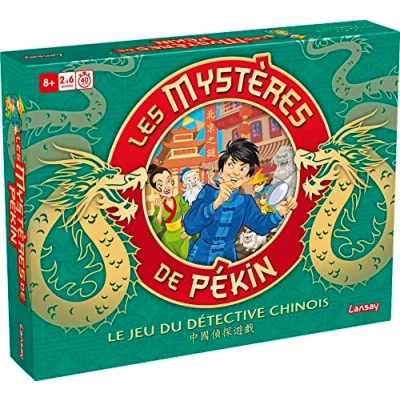 Image de LES MYSTERES de PEKIN Jeu Société d&#039;Enquête pour Enfants dès 8 Ans Edition Originale Récoltez des Indices A jouer En Famille ou entre Amis 2 à 6 Joueurs 40 Min Français Lansay