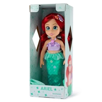 Image de Disney Store Official Poupée Ariel avec Mini Brosse à Cheveux, La Petite Sirène, 40,5 cm/16&quot;, Collection Once Upon a Story, partir de 3 Ans