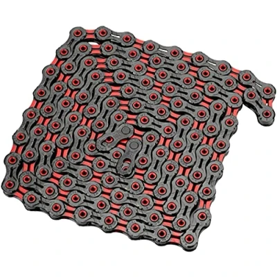 Image de KMC 4715575896038 Chaîne 10 Vitesses Unisexe, Noir/Rouge, 116 Link
