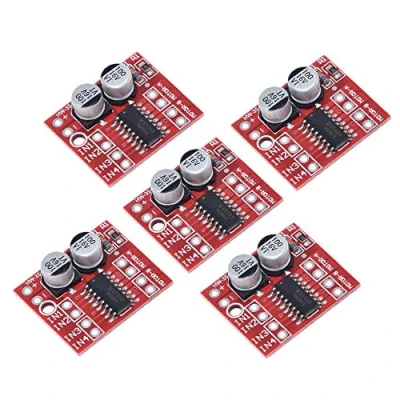 Image de N//B 5 pièces L298N DC Moteur Pilote MX1508 Mini Double Canal 1.5A 2Way PWM Contrôleur de Vitesse, H Bridge Pas à Module