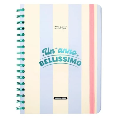 Image de Mr. Wonderful Agenda Wonder 2025 hebdomadaire Une belle année Comprend 8 feuilles d&#039;autocollants et Blocs de notes autocollantes avec différentes formes