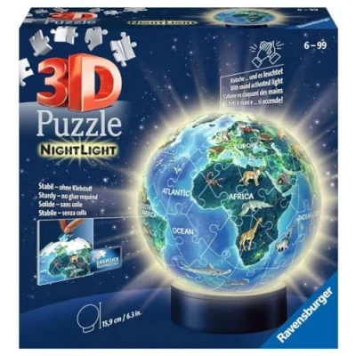 Image de Ravensburger Animaux Terre en Design Nocturne, veilleuse, Nuit, 11844, Jaune