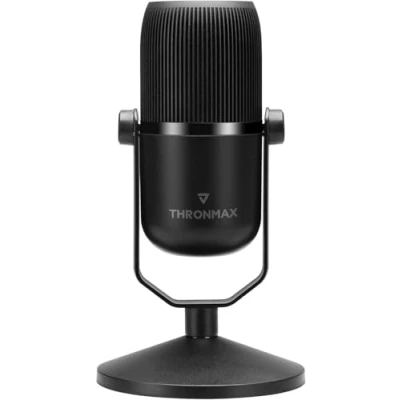 Image de MAD CATZ Thronmax Mdrill Zero Microphone Professionnel USB sur Pied pour Gaming, Streaming, Youtube, ASMR, PC, Studio, Podcast Micro Gamer Cardioïde Omnidirectionnel 2 Condensateurs 48 kHz 16 bit