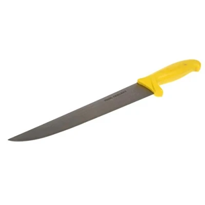 Image de COUTEAU PRADEL MANCHE JAUNE DU BOUCHER LAME 27 CM REF 211651