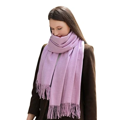 Image de MASADA Écharpe d&#039;hiver pour femmes chaude et douce Lilas