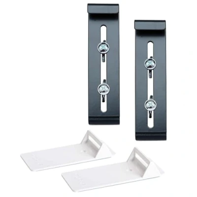 Image de Plastia Fixpot Accroche Jardinière Invisible et Robuste Support Balconnière pour Tous Les Rebords de Fenêtre, 2 pcs Anthracite