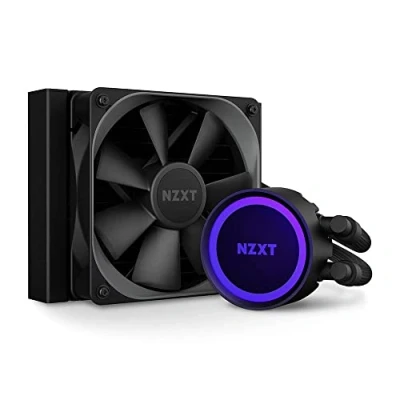 Image de NZXT Kraken 120 RL KR120 B1 AIO RGB CPU liquid cooler Quiet and effective operation Ring LED Aer P 120mm radiator fan (included), black