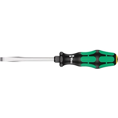 Image de Wera 05007673001 334 SK Tournevis pour vis à fente, 1.0 x 5.5 100 mm, Noir/vert