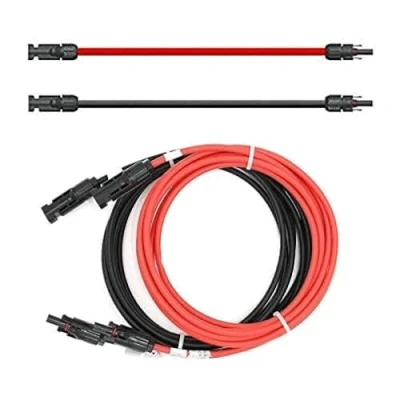 Image de câble d&#039;extension des Deux côtés connecteur Solaire Rouge/Noir 4 mm² avec fiche Longueur : 2 x 1,5 m