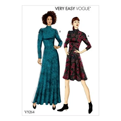 Image de Vogue Patterns Motif 9264 E5, Patron/Petite Robe, Tailles 1422, Multicolore
