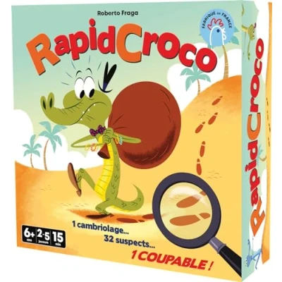 Image de Asmodee Cocktail Games RapidCroco Jeux de société Cartes d&#039;observation et rapidité Famille Enfants à partir 6 Ans 2 5 Joueurs Version française