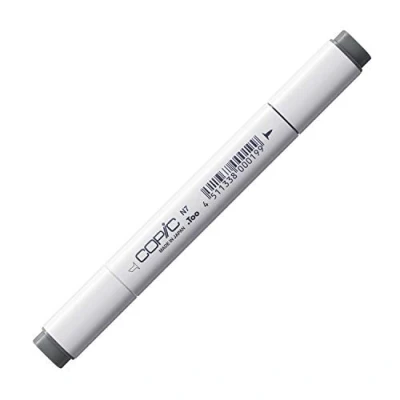 Image de COPIC Classic N 7, Neutral Gray No. Twin Marker avec Une Pointe Moyenne et Fine