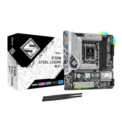 Image de PagrindinÄ— plokštÄ— ASROCK B760M Steel Legend WiFi Socket 1700 DDR5 mATX