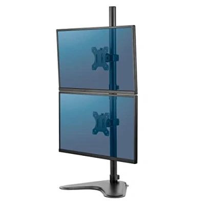 Image de Fellowes Bras Porte Écran Double Vertical Sur Pied Professional Series Jusqu&#039;à 32&quot; Empilement