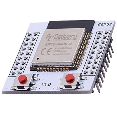 Image de AZDelivery Module WiFi ESP32 WLAN avec Plaque d&#039;adaptation Gratuite Compatible Arduino y Compris Un eBook
