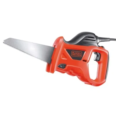 Image de BLACK+DECKER Scie à main filaire, Vitesse variable de 0 4600 crs/min 1 lame, Noir, Rouge, 10 mm