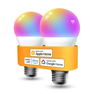 Image de Refoss Ampoule WiFi Connectée,E27 LED Compatible avec Apple HomeKit,Alexa/Google Home,810LM,9W 2700K 6500K, RGBWW Dimmable (Équivalent 60W) Commande Vocale,Contrôle à Distance RSL120HKKITEU