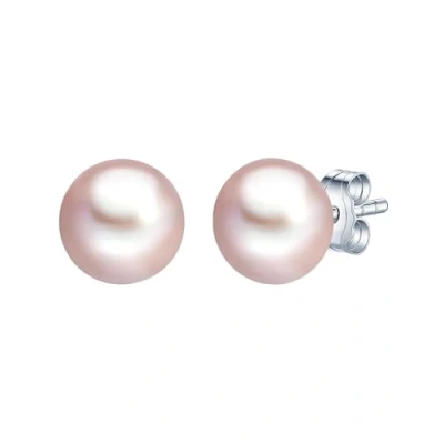 Image de Valero Pearls Clous d&#039;oreilles pour Femme en 925/ Argent sterling Perle de culture d&#039;eau douce env. 7,0 8,0 mm