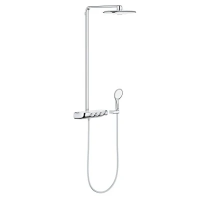 Image de GROHE Colonne de Douche thermostatique Rainshower System SmartControl 360 Duo 26250LS0 (Import Allemagne), Argent, Moon White