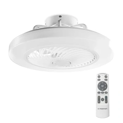 Image de Noaton Ventilateur de plafond 12050W Triton, Blanc, LED dimmable max 42 W, diamètre 50 cm, minuteur, abat jour, télécommande, 3 températures couleur, débit d&#039;air jusqu&#039;à 45 m3/min