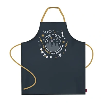 Image de Half Moon Bay Tablier Harry Potter Rather Be at Hogwarts, Noir, Taille Unique Unisex