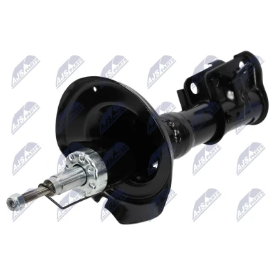 Image de NTY A HD 015 Amortisseur Essieu avant gauche Pression de gaz Système bitube Jambe suspension Goujon en haut, Collier bas