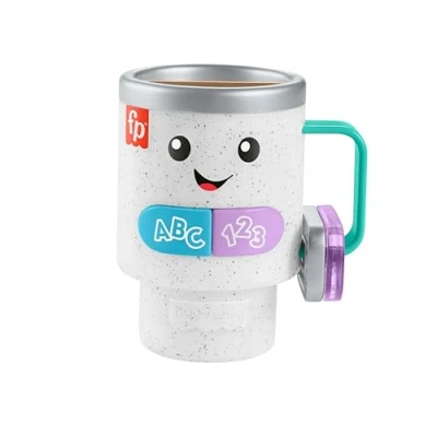 Image de Fisher Price Jouet D&#039;Éveil Interactif Tasse À Café C’Est L’Heure D’Apprendre Rires &amp; Éveil, Avec Lumières Et Musique, Version Multilingue, Enfant, A Partir De 6 Mois, HXF49