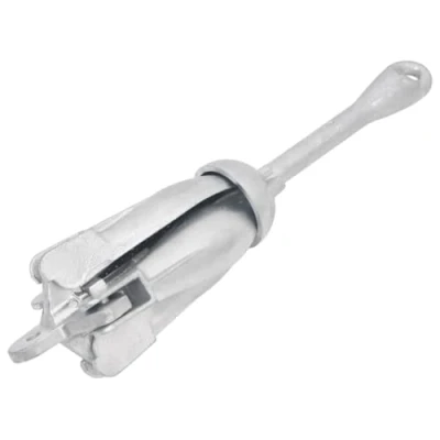 Image de vidaXL Ancre Pliable, Accessoire de Kayak, Système d&#039;ancrage Grappin, Pêche, Bateau, Argenté 8 kg Fonte Galvanisée à Chaud