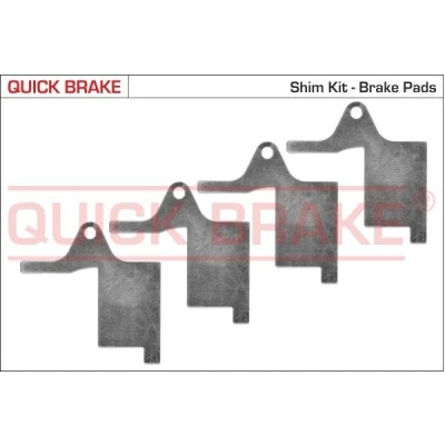 Image de QUICK BRAKE 2896K Kit d&#039;accessoires, plaquette de frein à disque CITROËN: C5 I 5 portes, II Break