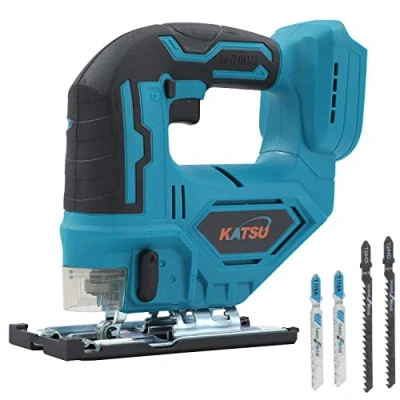 Image de KATSU FIT BAT 21V Scie Sauteuse sans Fil Brushless, 26mm Longueur de Course, 0 3500SPM, Coupe en Biseau ± 45, Vitesse Variable, 4 Lames, Batterie 102754