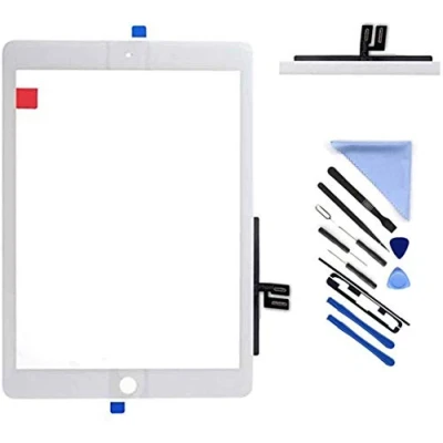 Image de 5665 Écran tactile de rechange pour iPad 7 7ème / 8 8ème génération 2019/2020 10,2&quot;, 7/8 A2197 A2198 A2200 A2270 A2428 A2429 A2430 (sans LCD) + outils (blanc)