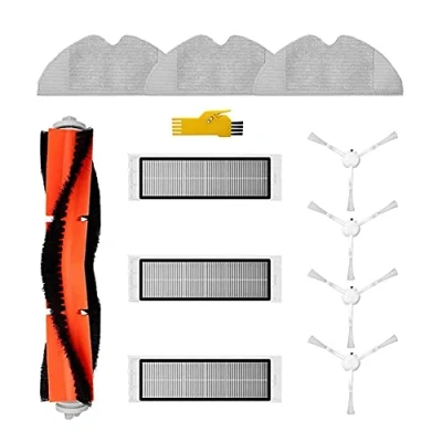 Image de MIKONG Kit d&#039;accessoires pour Dreame F9 Xiaomi 1C 25012 STYTJ01ZHM XM200022 Pièces de Rechange aspirateur Robot 11 Packs Brosse Principale et Filtre latérale