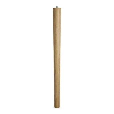 Image de ied de Table en Chêne brut H 710 mm/Ø 60/40 mm avec Vis à Double Filetage M10 Idéal pour Cuisine &amp; Tables Manger /